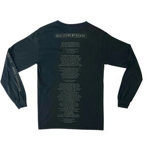 Drake Scorpion Tour Nonstop Lyrics Reflective Black Long Sleeve Tshirt small